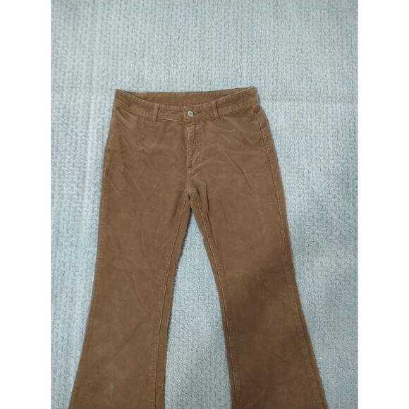 Women's Brown Boot Cut Corduroy Pants - Picture 2 of 8